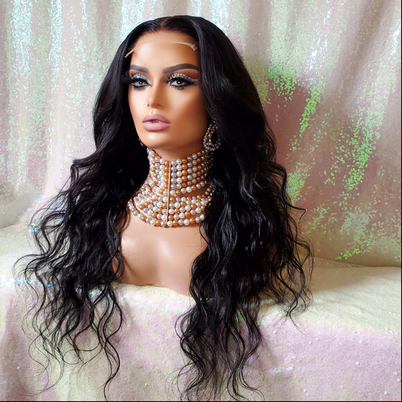100% Virgin Human Hair closure wig 24 - Picture 3 of 8